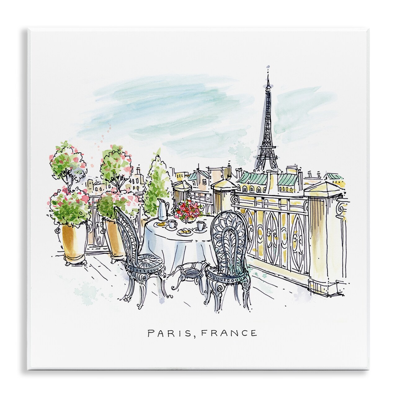 Stupell Industries Paris France Overlook Wall Plaque By Angela Steahling